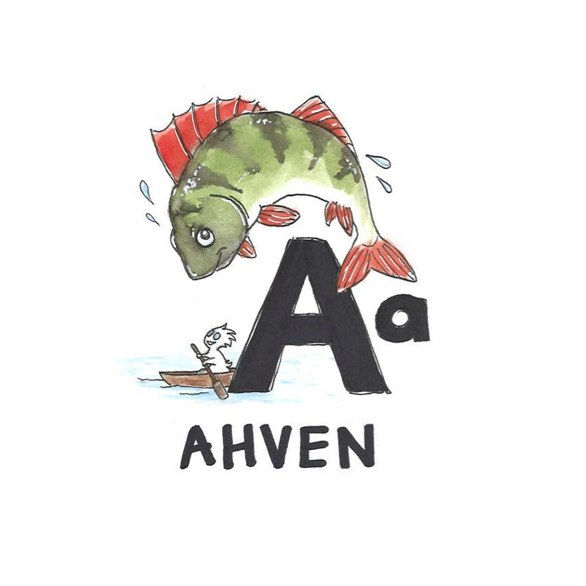 A playful nature alphabet. A light favorite book.