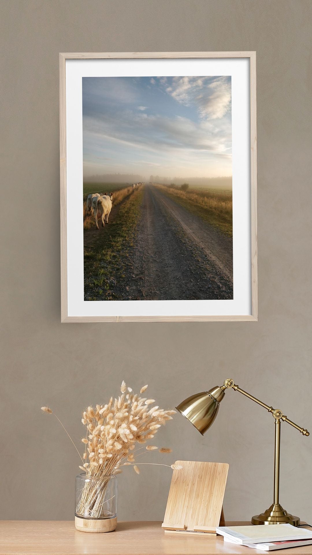 For morning milking, cow poster
