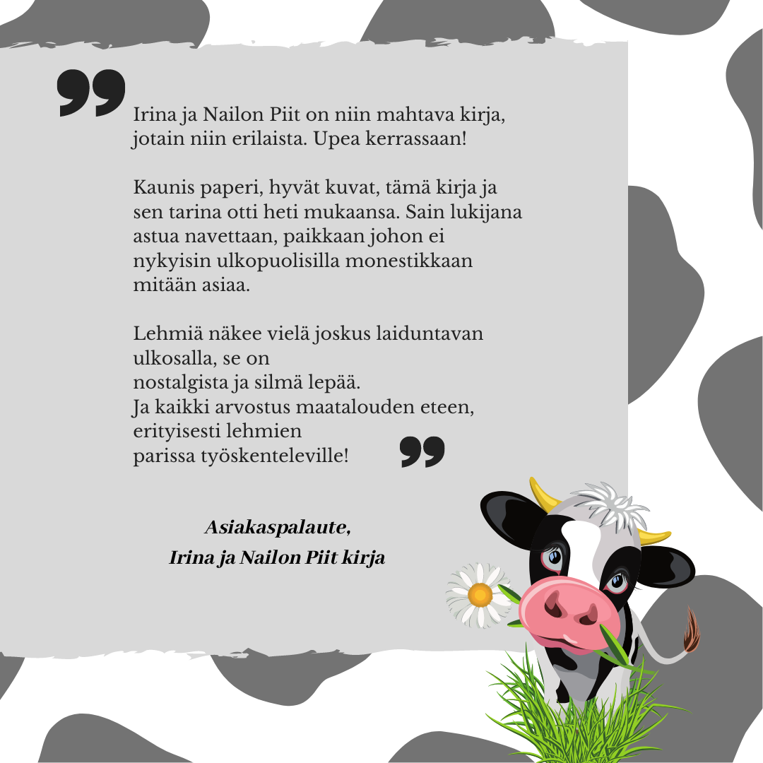 Irina and Nailon Piit – A Surprising Day on the Dairy Farm. Children's Nonfiction Book